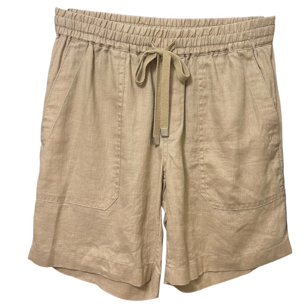 Lauren Ralph Lauren Women's Linen Shorts, Chino Pull On Light Brown, Tan Size 0